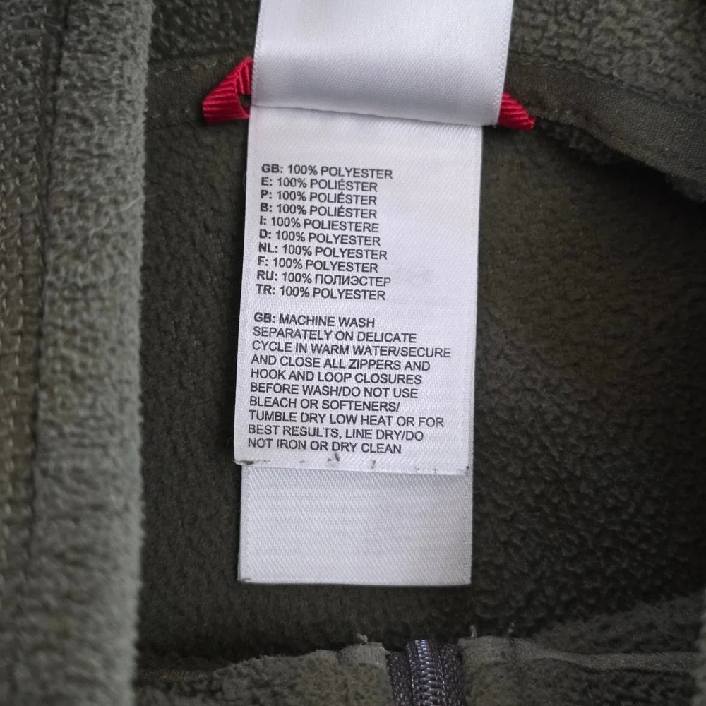 The‎ North Face Pullover Mens Medium Green Fleece 1/4 Zip Polartec Casual Jacket